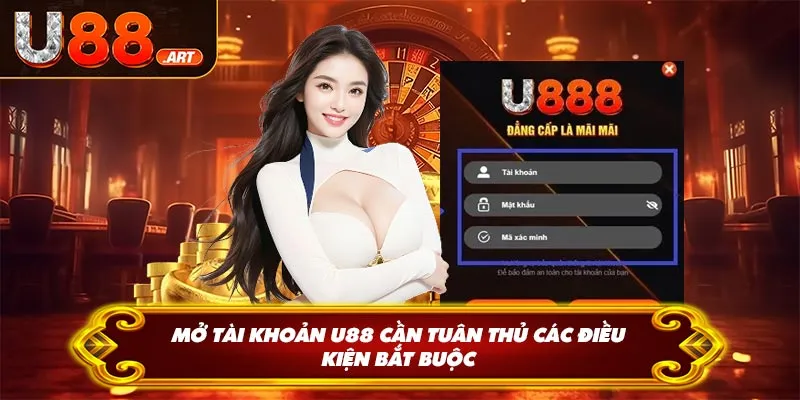 Mở tài khoản U88 cần tuân thủ các điều kiện bắt buộc